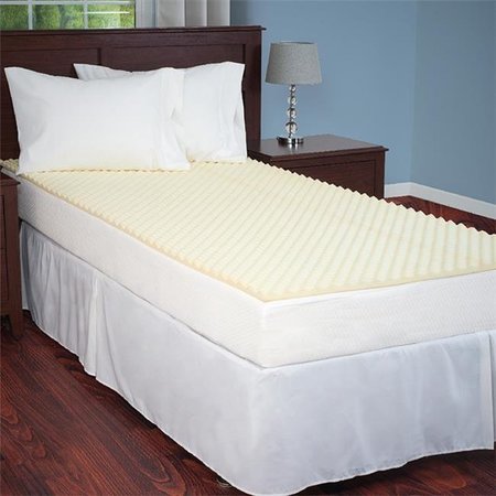 EVERYDAY HOME Everyday Home 66-52-T-T Mattress Topper Egg Crate Ventilated Foam - Twin Size 66-52-T-T